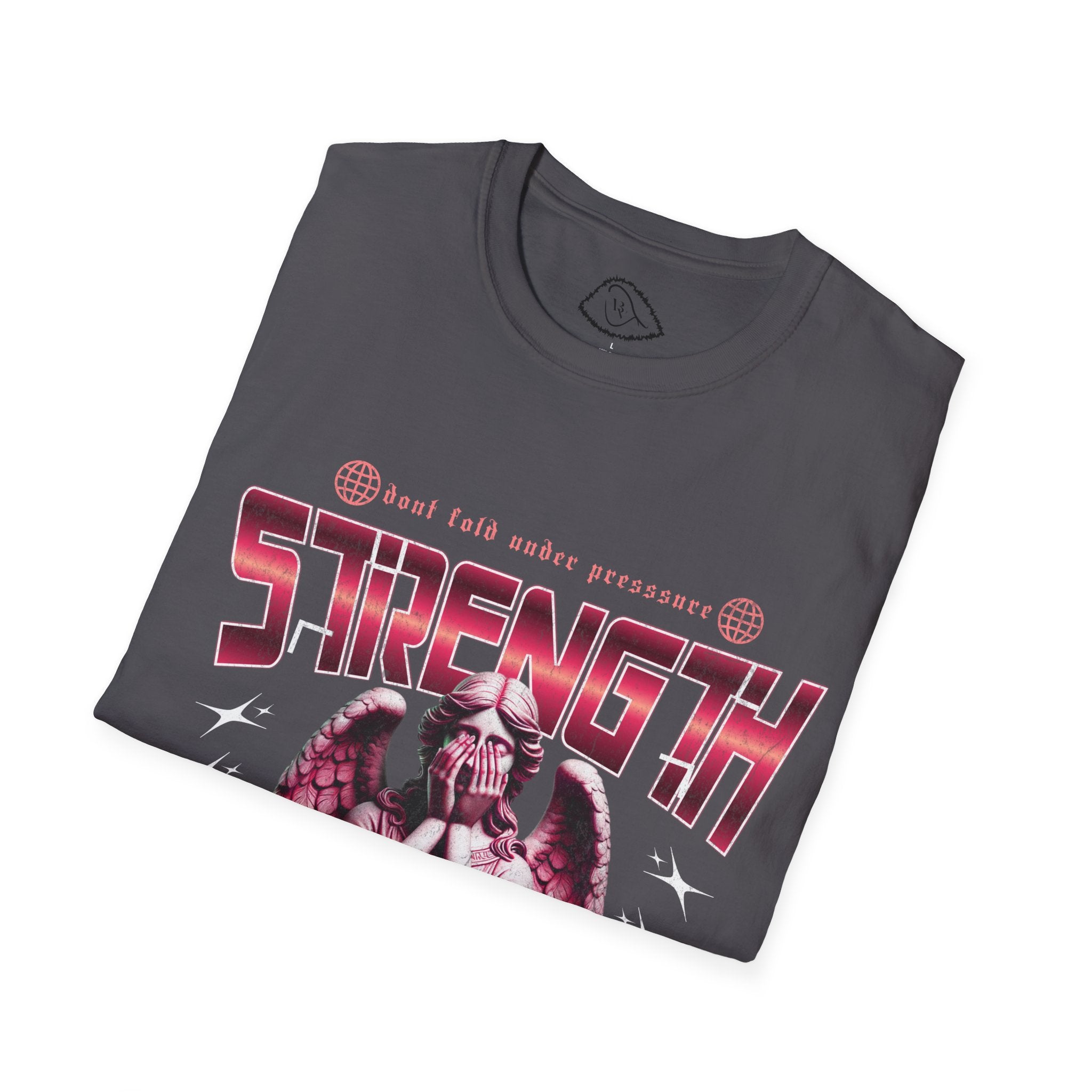 Strength Graphic Unisex Softstyle T-Shirt, Inspirational Tee, Workout Shirt, Gift for Fitness Lovers, Motivational Apparel, Casual Wear