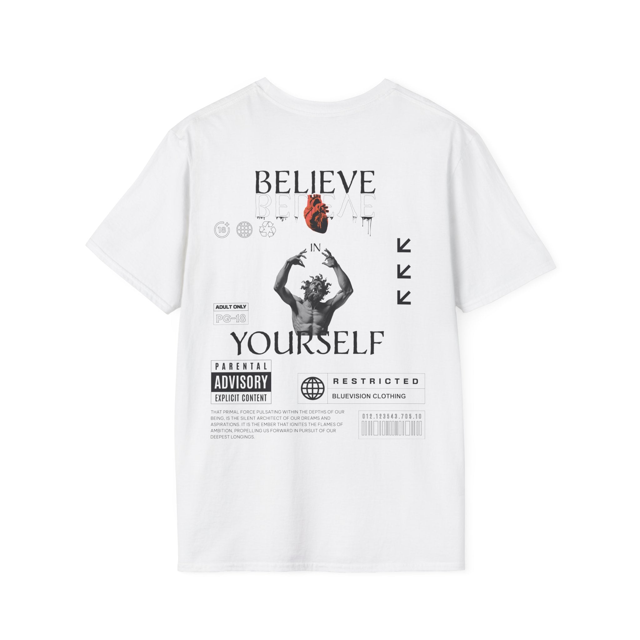 Heart Graphic Unisex T-Shirt, Motivational Tee, Casual Wear, Gift for Him/Her, Artsy Fashion, Spring/Summer Style