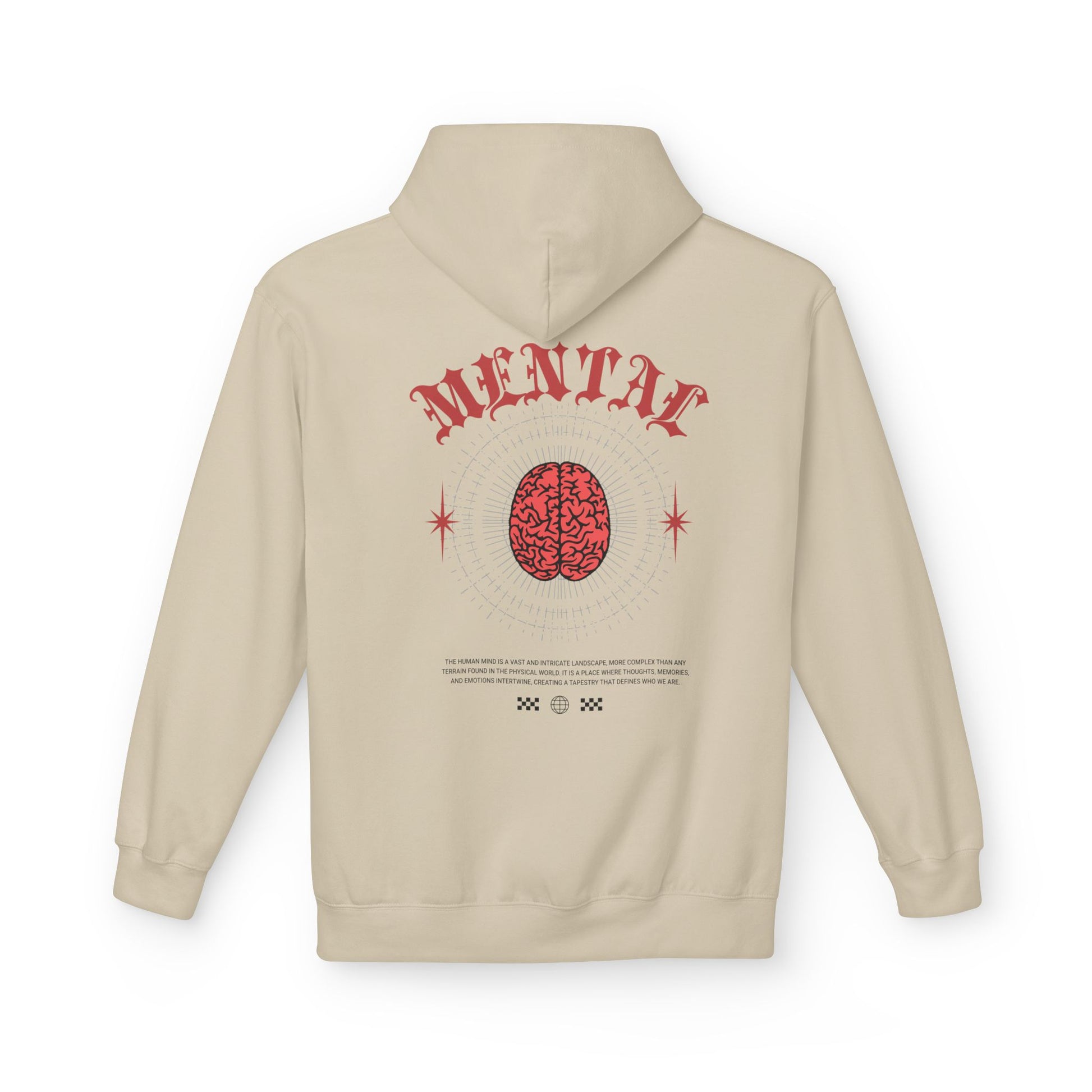 BLUEVISION Unisex Fleece Hoodie - Mental Health Awareness, Perfect for Everyday Wear, Gifts for Friends, Self-Care Reminder, Cozy Style