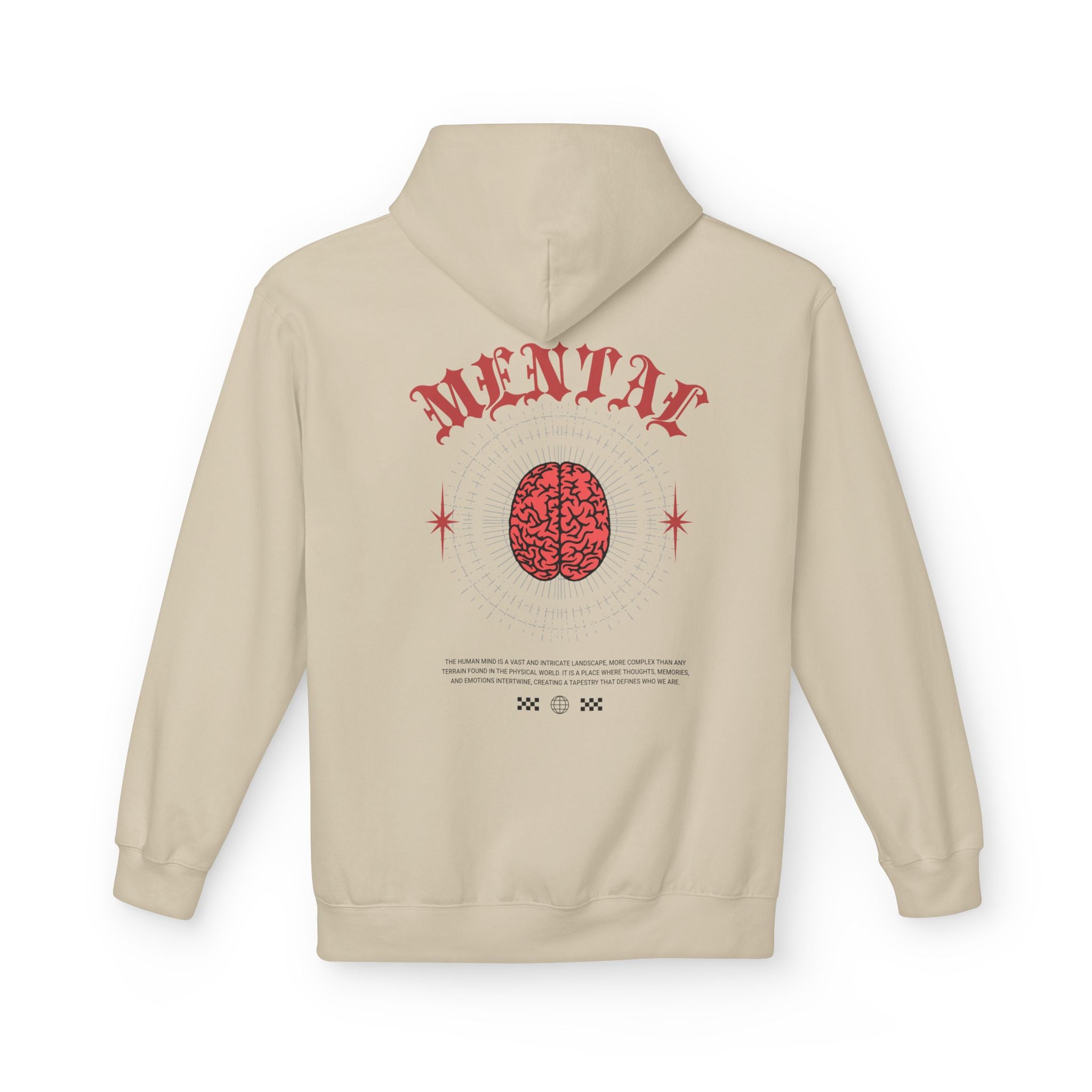 BLUEVISION Unisex Fleece Hoodie - Mental Health Awareness, Perfect for Everyday Wear, Gifts for Friends, Self-Care Reminder, Cozy Style