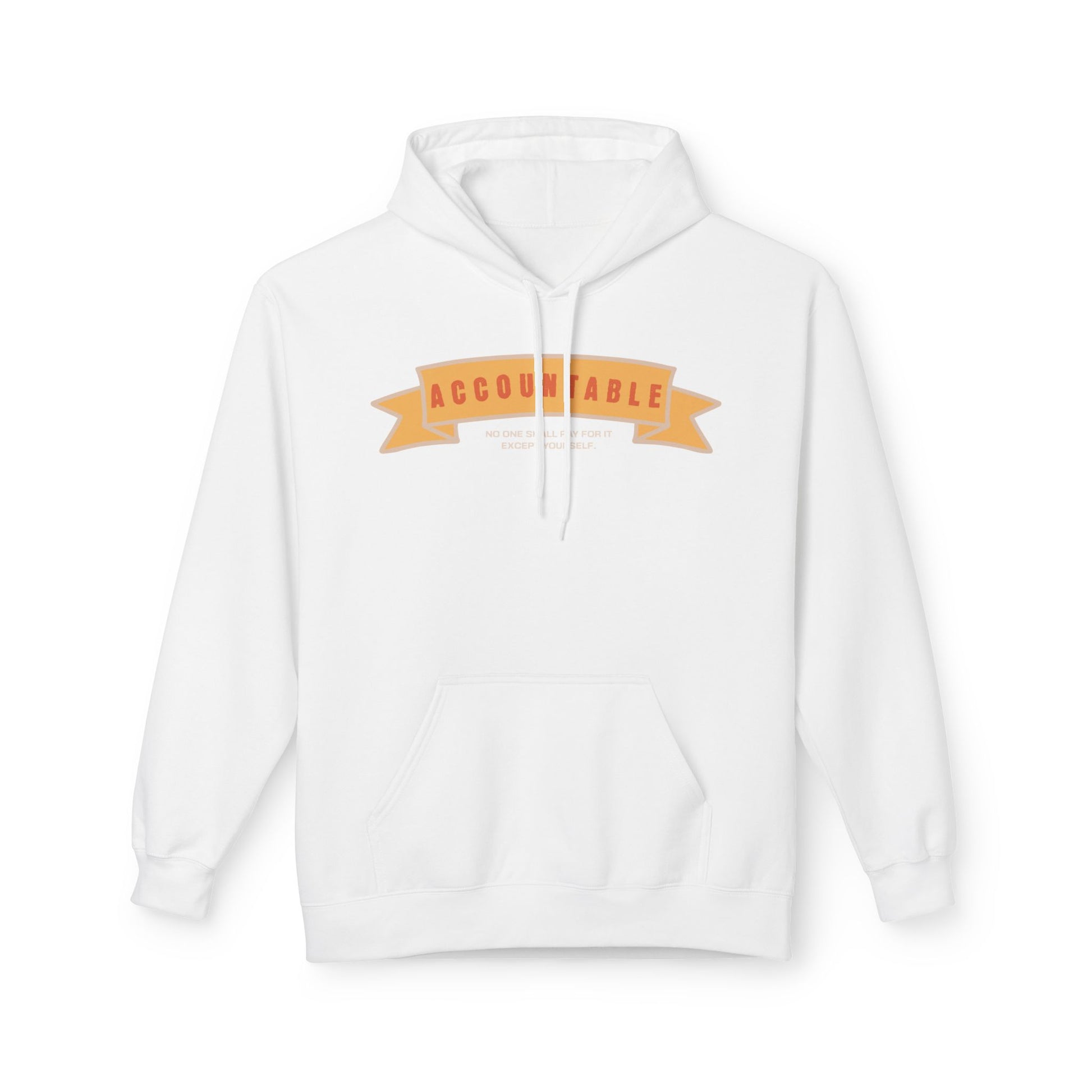 Accountable Hoodie, Motivational Sweatshirt, Gift for Friends, Inspirational Fashion, Casual Wear for All