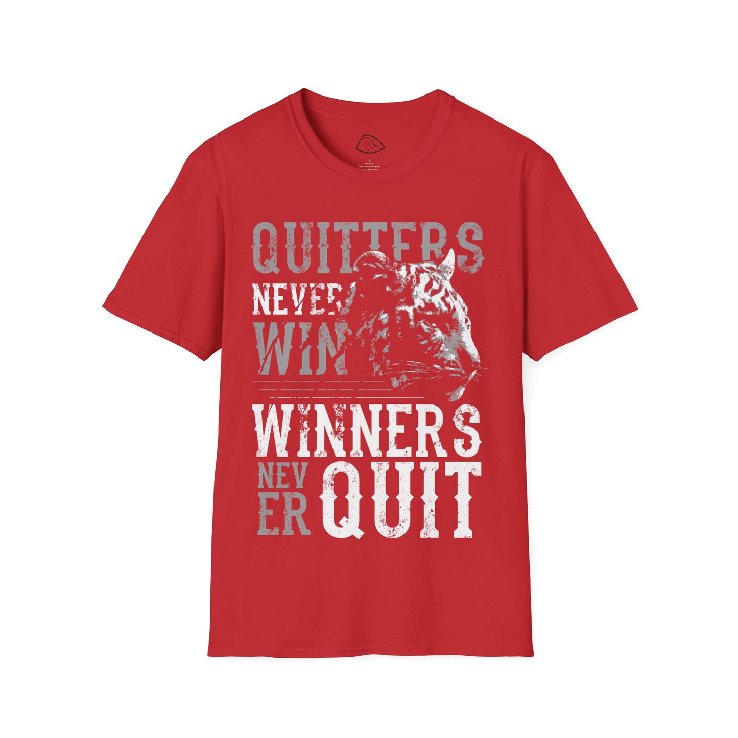 Quitter never win  unisex Softstyle T-Shirt