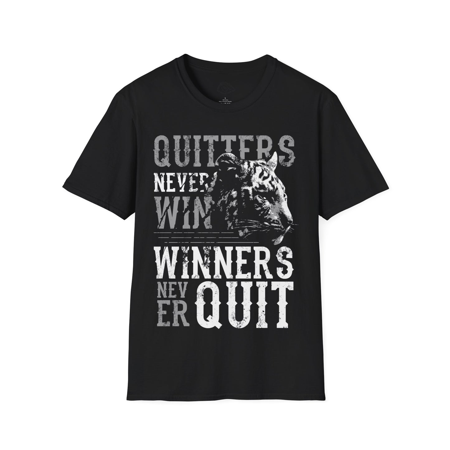 Quitter never win  unisex Softstyle T-Shirt