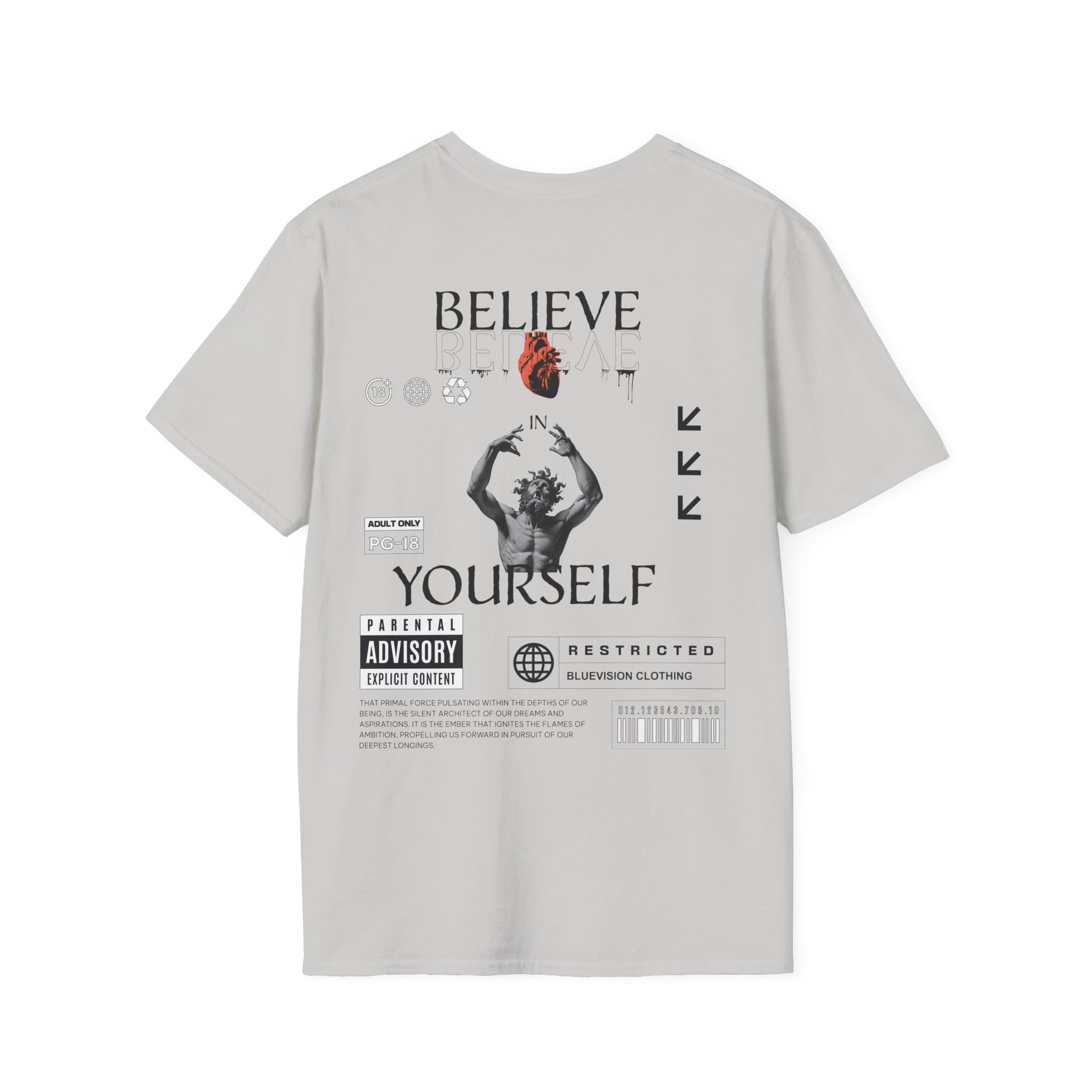 Heart Graphic Unisex T-Shirt, Motivational Tee, Casual Wear, Gift for Him/Her, Artsy Fashion, Spring/Summer Style