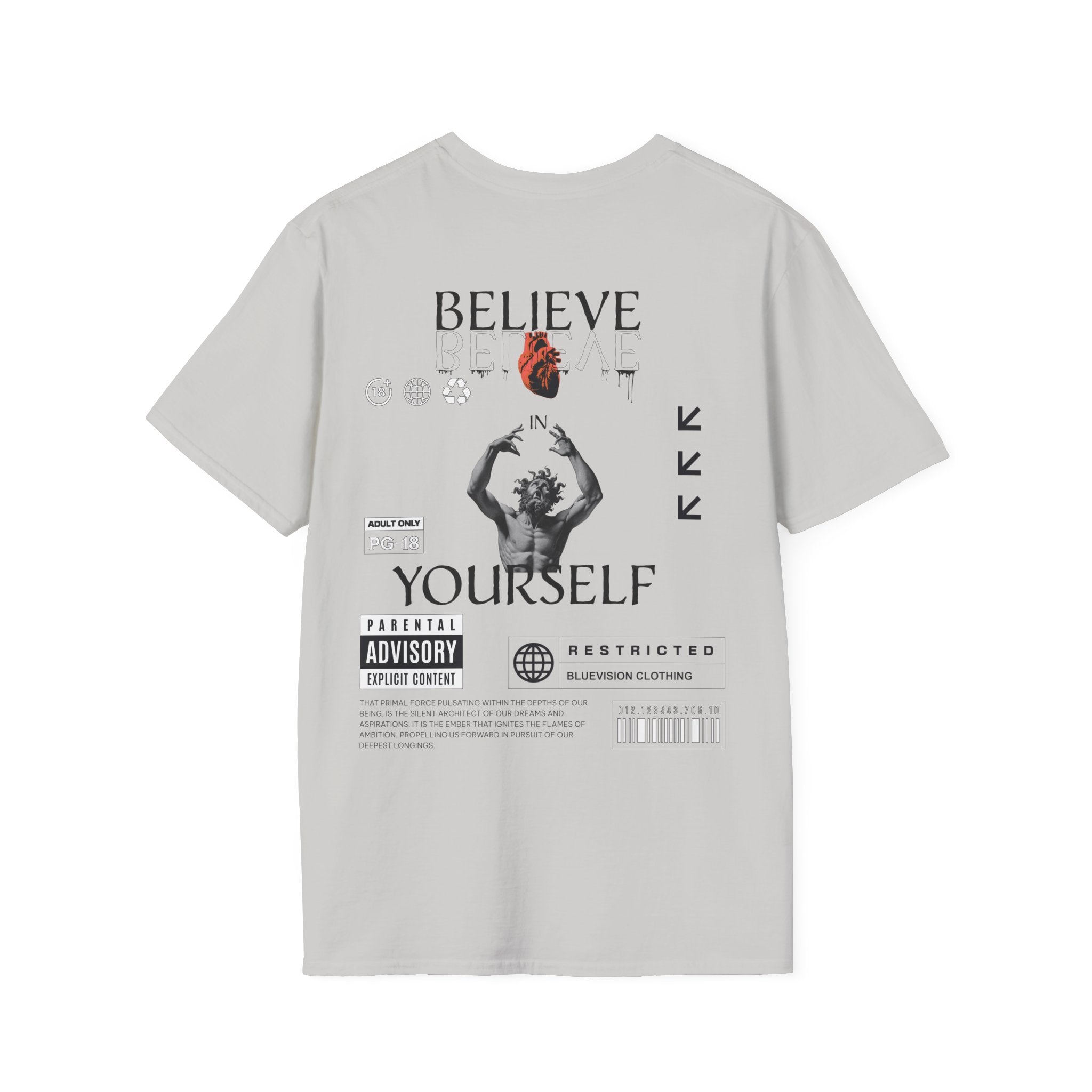 Heart Graphic Unisex T-Shirt, Motivational Tee, Casual Wear, Gift for Him/Her, Artsy Fashion, Spring/Summer Style