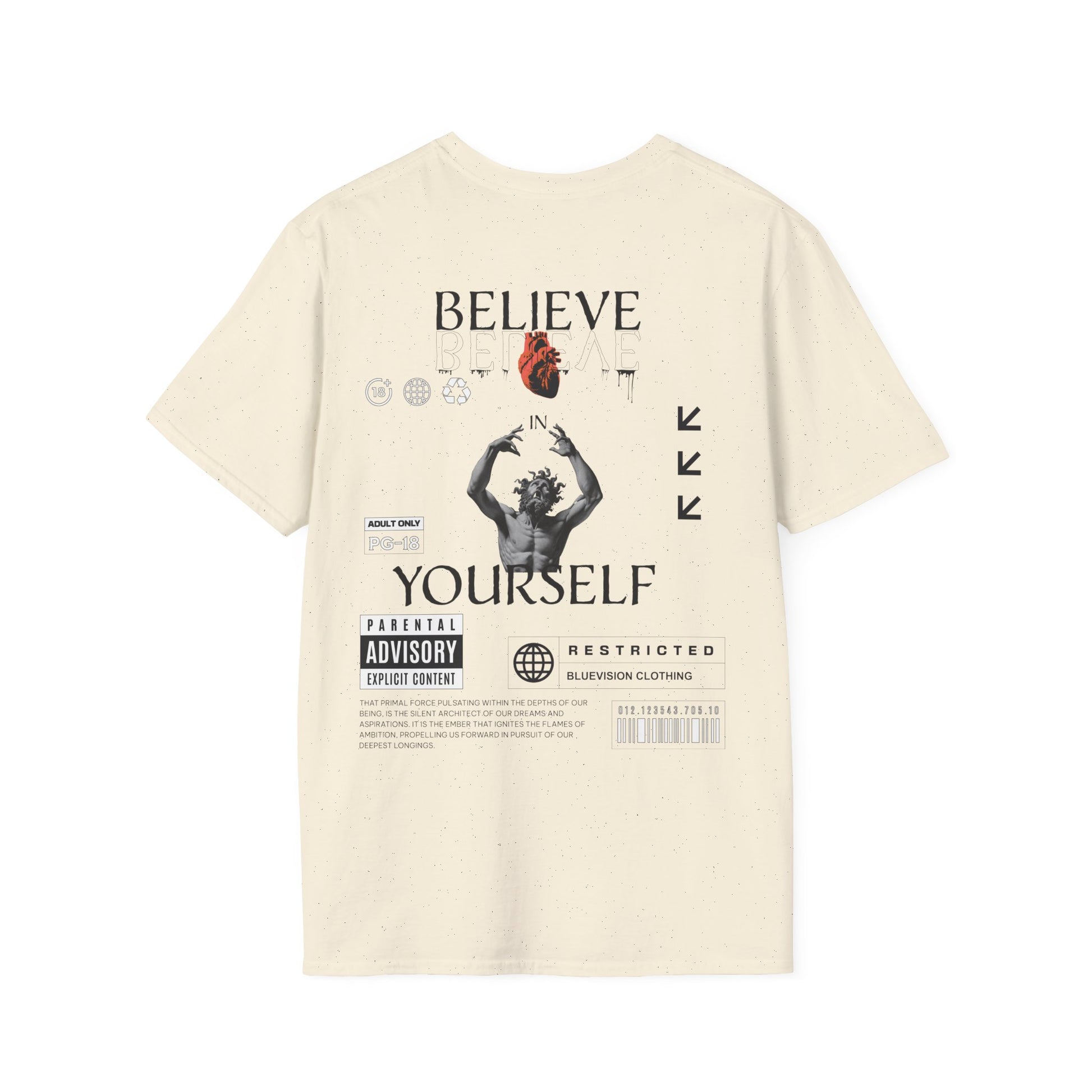 Heart Graphic Unisex T-Shirt, Motivational Tee, Casual Wear, Gift for Him/Her, Artsy Fashion, Spring/Summer Style